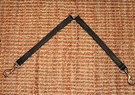 Leather leash coupler for walking 2 dogs - LN101