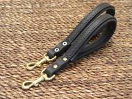 Short leather dog leash - training short lead