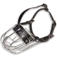 Medium dog muzzle - wire basket dog muzzle for medium breeds