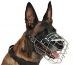 Wire Basket Dog Muzzle For Belgian Malinois for K9 Training and Walking