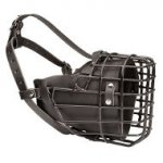 Rubber Covered Winter Wire Basket Dog Muzzle