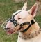 English Bull Terrier Wire Basket dog muzzle- custom dog muzzle
