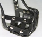 Small leather dog muzzle for small breeds M41