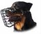 Rottweiler Ruber Coated Dog Muzzle for Winter-Wire Basket Muzzle