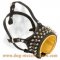 Padded Medium Breeds Leather Dog Muzzle With Spikes