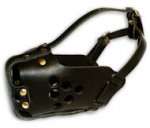 Military And Police Service Durable Leather Dog Muzzle