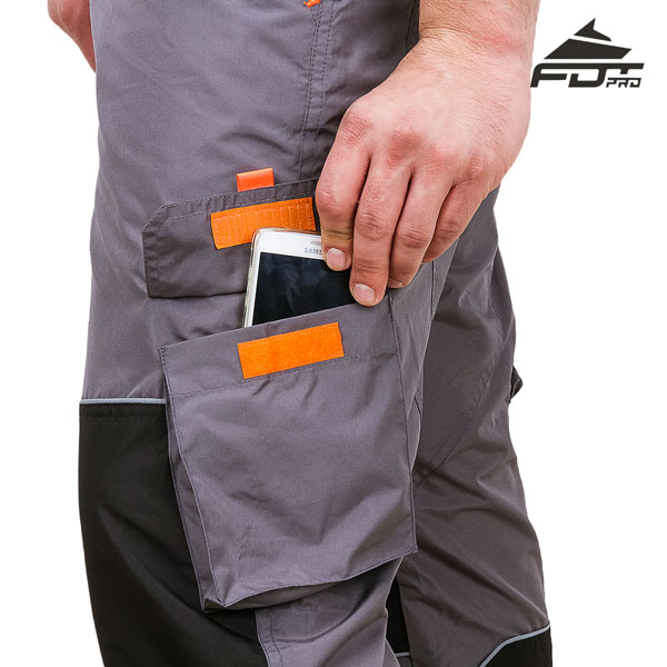 FDT Professional Design Dog Trainer Pants with Handy Velcro Side Pocket
