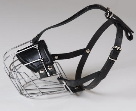 wire basket dog muzzle for boxer